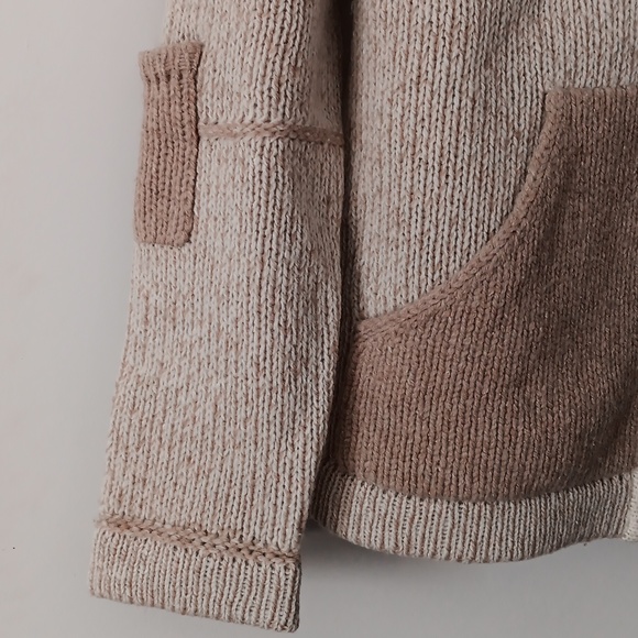 ARAN SWEATER MARKET Ireland Merino Wool + Silk Hooded Zip Sweater S - Picture 2 of 4